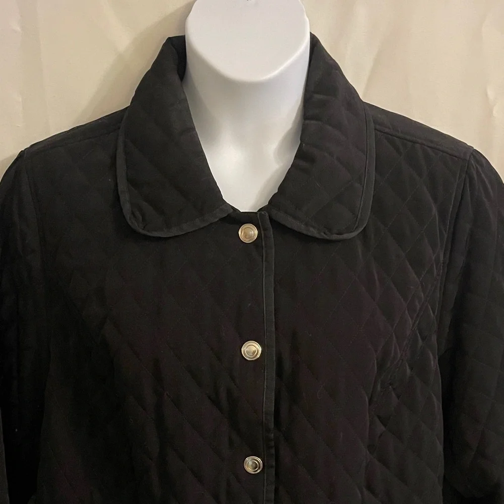 Lane Bryant Black Quilted Utility Jacket 18/20 2X - Picture 2 of 7